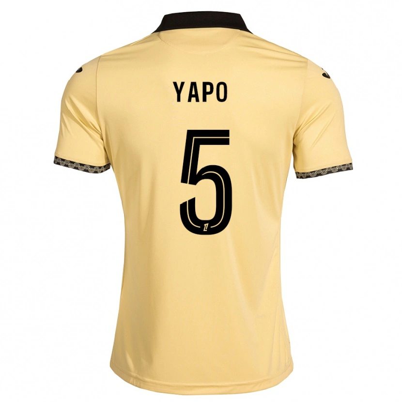 Danxen Herren Ezekiel Yapo #5 Navajoweiß Schwarz Auswärtstrikot Trikot 2026/27 T-Shirt Österreich