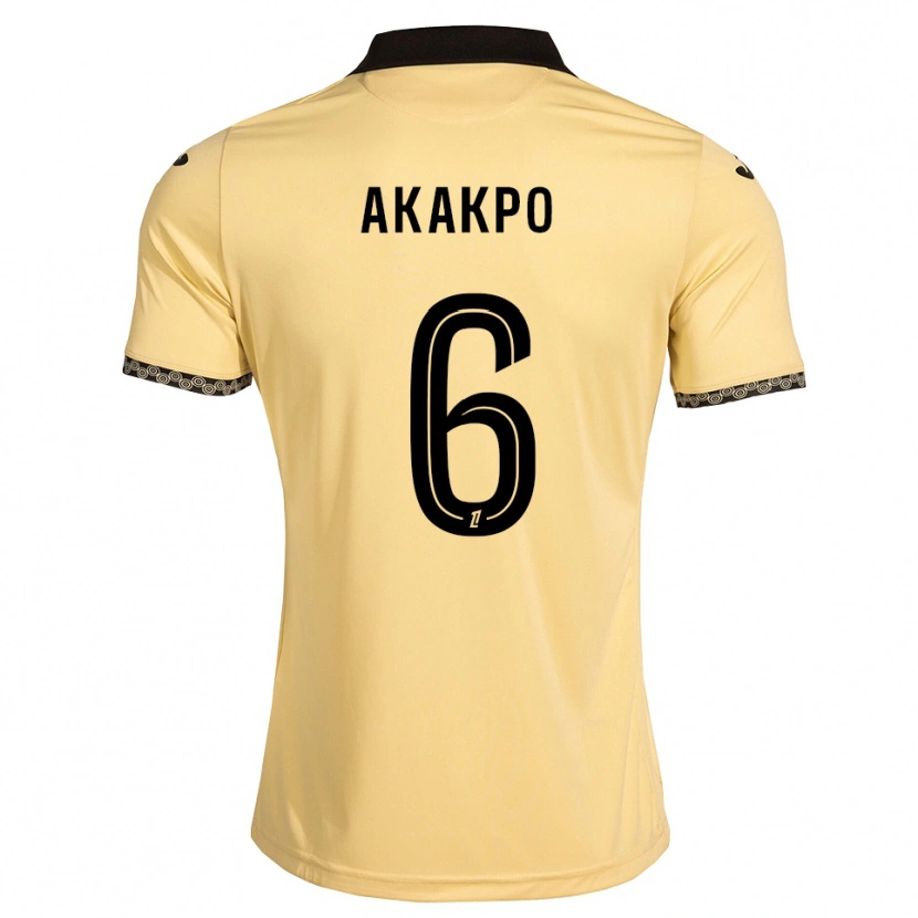 Danxen Herren Izak Akakpo #6 Navajoweiß Schwarz Auswärtstrikot Trikot 2026/27 T-Shirt Österreich
