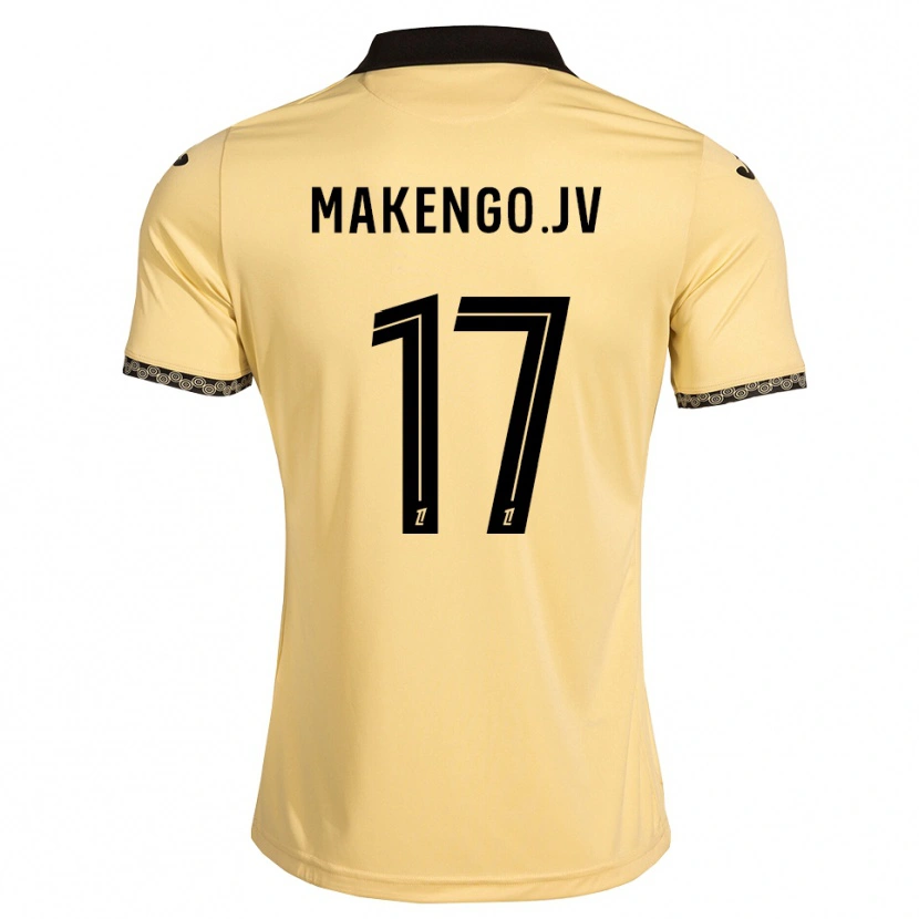 Danxen Herren Jean-Victor Makengo #17 Navajoweiß Schwarz Auswärtstrikot Trikot 2026/27 T-Shirt Österreich