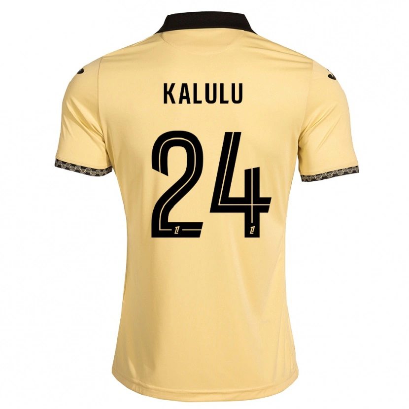 Danxen Herren Gédéon Kalulu #24 Navajoweiß Schwarz Auswärtstrikot Trikot 2026/27 T-Shirt Österreich