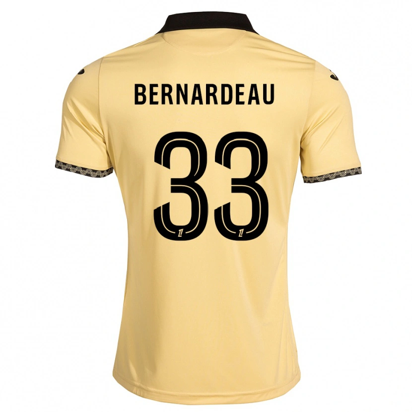 Danxen Herren Gabin Bernardeau #33 Navajoweiß Schwarz Auswärtstrikot Trikot 2026/27 T-Shirt Österreich