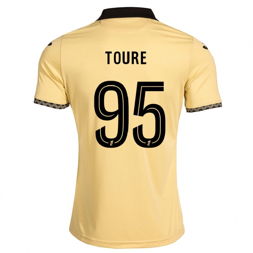 Danxen Herren Isaak Touré #95 Navajoweiß Schwarz Auswärtstrikot Trikot 2026/27 T-Shirt Österreich