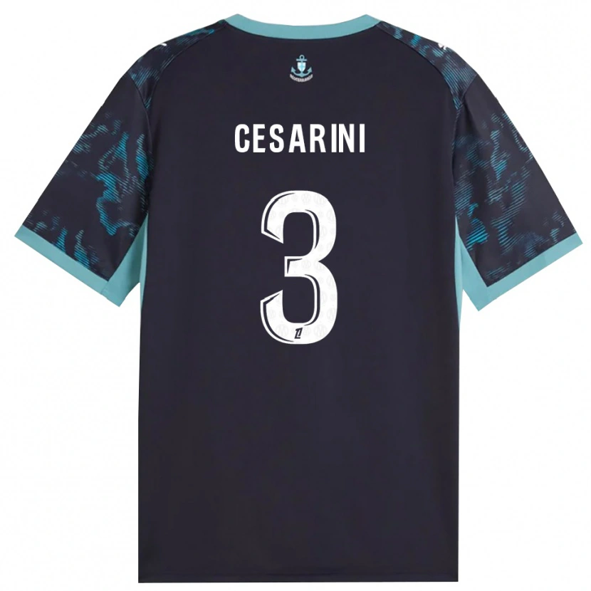 Danxen Herren Gaëtan Cesarini #3 Blass Türkis Weiß Schwarz Auswärtstrikot Trikot 2026/27 T-Shirt Österreich