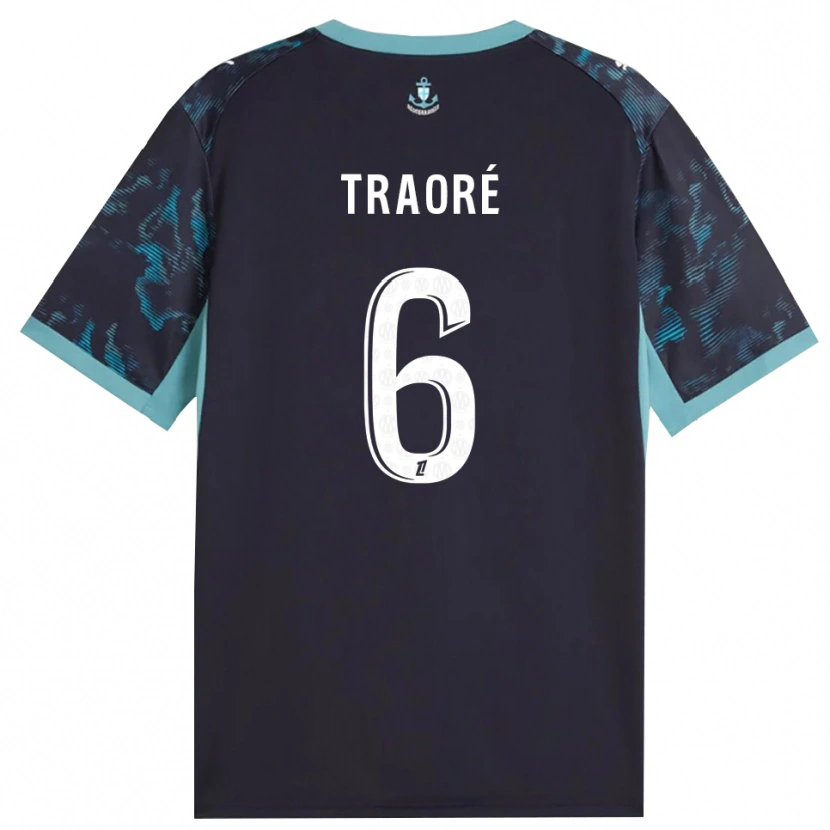 Danxen Herren Soumaïla Traoré #6 Blass Türkis Weiß Schwarz Auswärtstrikot Trikot 2026/27 T-Shirt Österreich