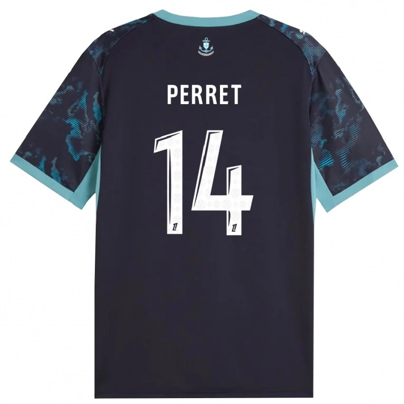 Danxen Herren Jenny Perret #14 Blass Türkis Weiß Schwarz Auswärtstrikot Trikot 2026/27 T-Shirt Österreich