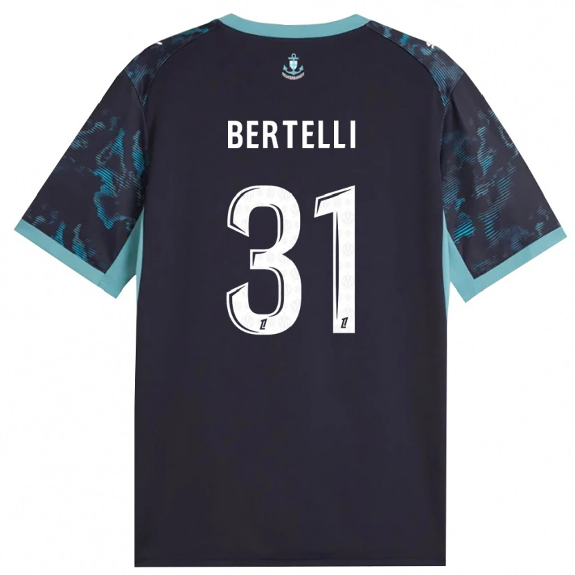 Danxen Herren Ugo Bertelli #31 Blass Türkis Weiß Schwarz Auswärtstrikot Trikot 2026/27 T-Shirt Österreich