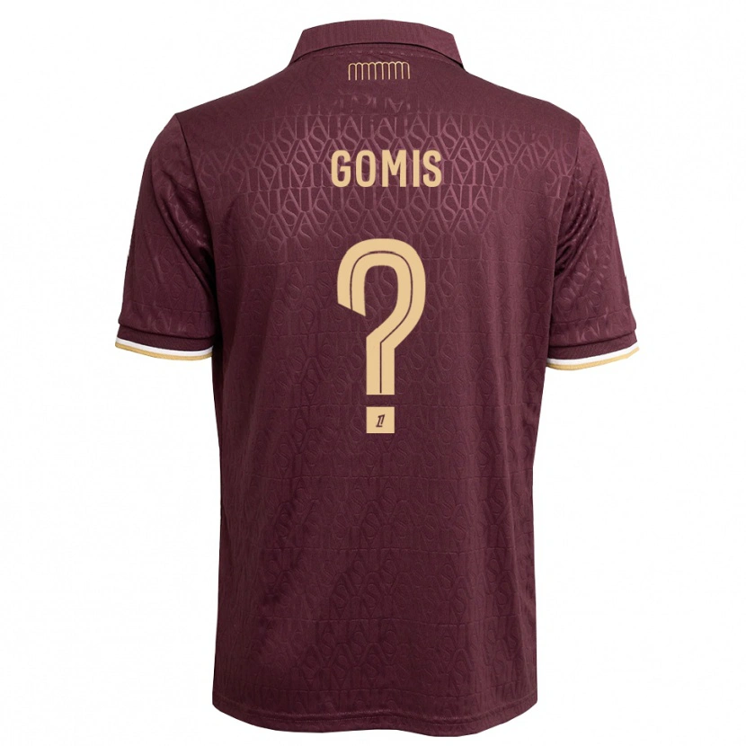 Danxen Herren Diapson Gomis #0 Weinrot Sandbraun Auswärtstrikot Trikot 2026/27 T-Shirt Österreich