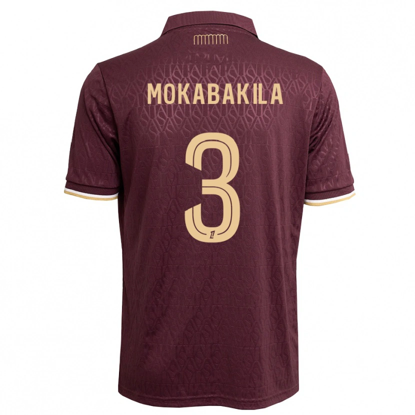 Danxen Herren Nick Mokabakila #3 Weinrot Sandbraun Auswärtstrikot Trikot 2026/27 T-Shirt Österreich