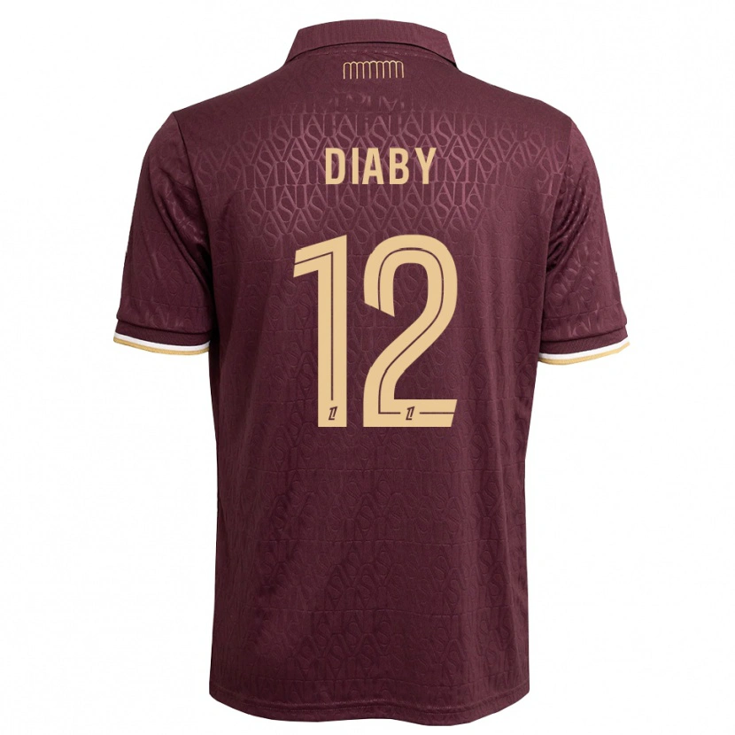 Danxen Herren Mohamed Diaby #12 Weinrot Sandbraun Auswärtstrikot Trikot 2026/27 T-Shirt Österreich