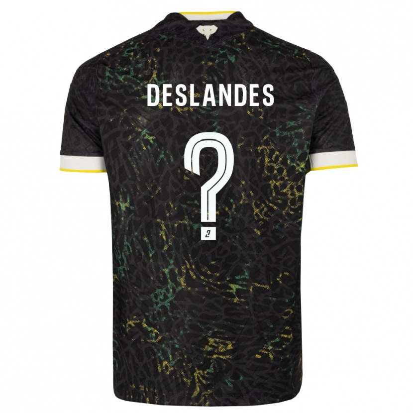 Danxen Herren Louness Deslandes #0 Schwarz Weiß Gelb Auswärtstrikot Trikot 2026/27 T-Shirt Österreich