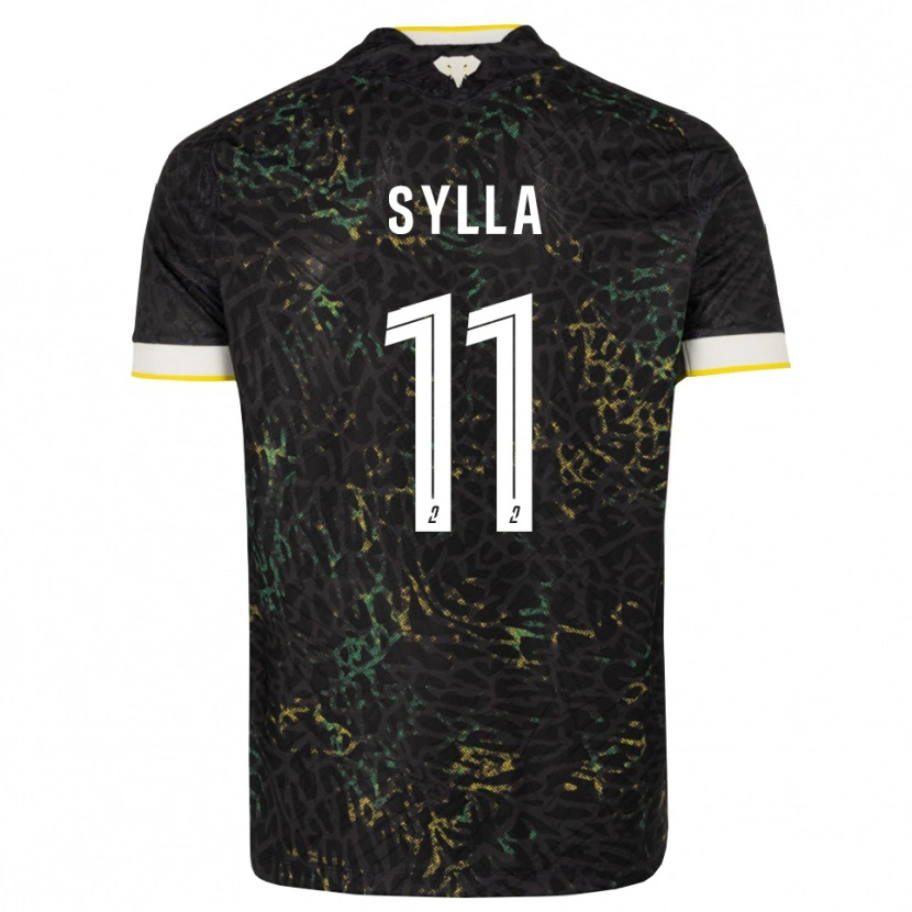 Danxen Herren Karamoko Sylla #11 Schwarz Weiß Gelb Auswärtstrikot Trikot 2026/27 T-Shirt Österreich