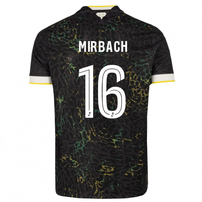 Danxen Herren Alexis Mirbach #16 Schwarz Weiß Gelb Auswärtstrikot Trikot 2026/27 T-Shirt Österreich