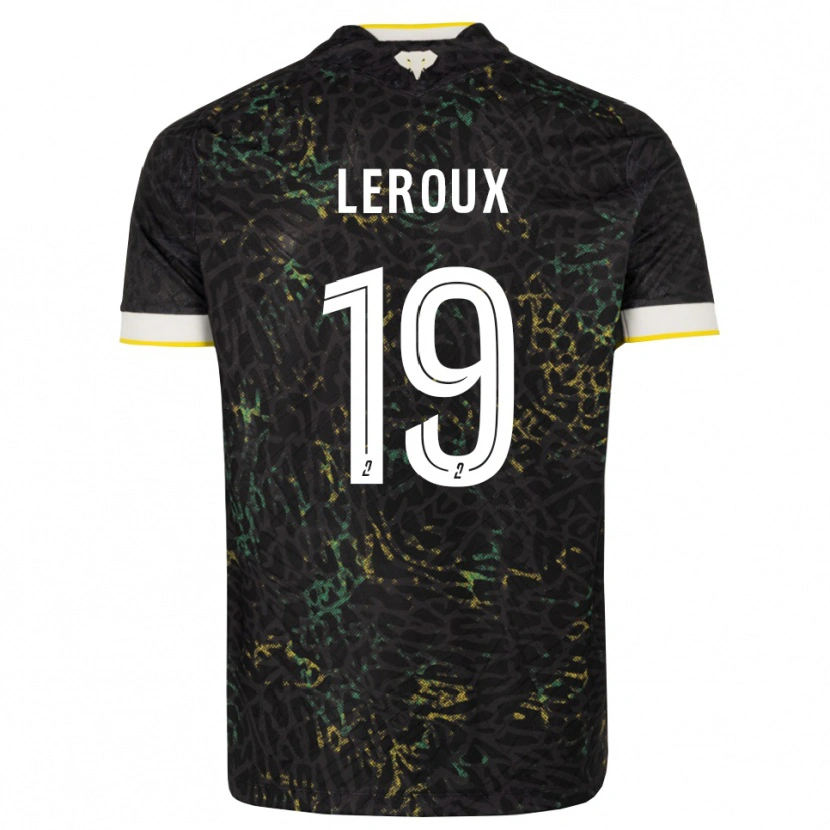 Danxen Herren Louis Leroux #19 Schwarz Weiß Gelb Auswärtstrikot Trikot 2026/27 T-Shirt Österreich