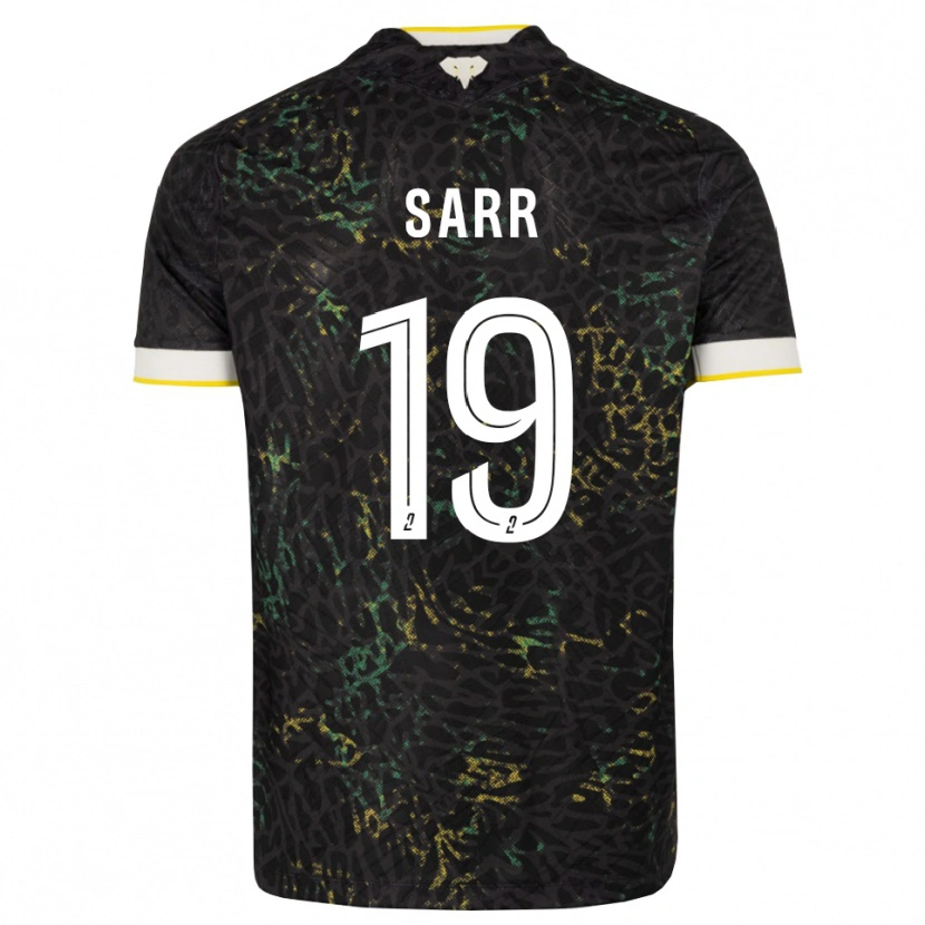 Danxen Herren Ahmadou Sarr #19 Schwarz Weiß Gelb Auswärtstrikot Trikot 2026/27 T-Shirt Österreich