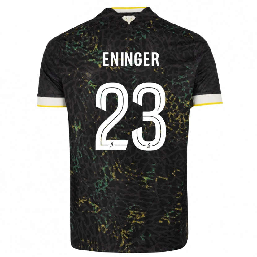 Danxen Herren Thelma Eninger #23 Schwarz Weiß Gelb Auswärtstrikot Trikot 2026/27 T-Shirt Österreich
