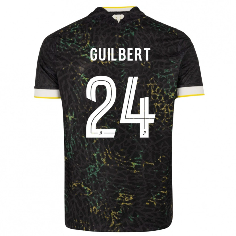 Danxen Herren Frédéric Guilbert #24 Schwarz Weiß Gelb Auswärtstrikot Trikot 2026/27 T-Shirt Österreich