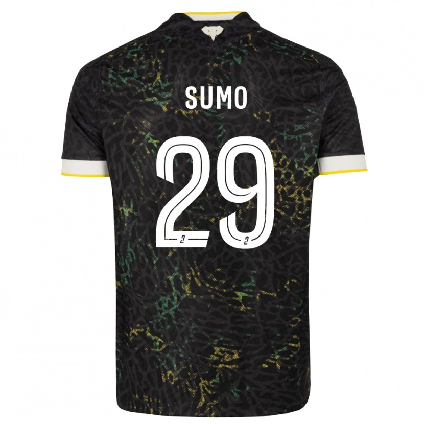 Danxen Herren Eva Sumo #29 Schwarz Weiß Gelb Auswärtstrikot Trikot 2026/27 T-Shirt Österreich