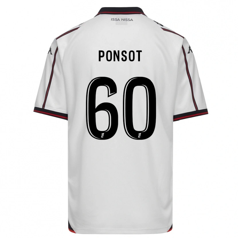 Danxen Herren Martin Ponsot #60 Schwarz Weiß Auswärtstrikot Trikot 2026/27 T-Shirt Österreich