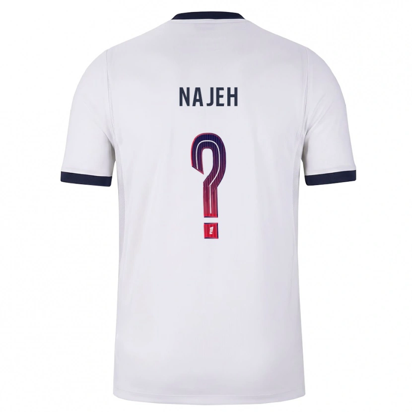 Danxen Herren Kais Najeh #0 Weiß Schwarz Rot Auswärtstrikot Trikot 2026/27 T-Shirt Österreich