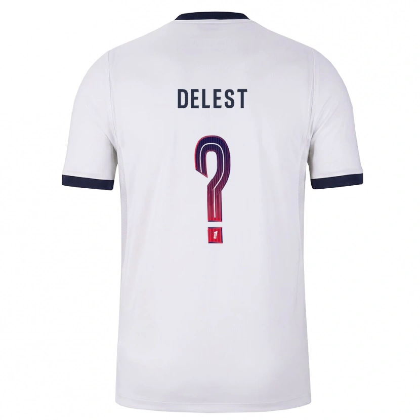 Danxen Herren Shadyl Delest #0 Weiß Schwarz Rot Auswärtstrikot Trikot 2026/27 T-Shirt Österreich