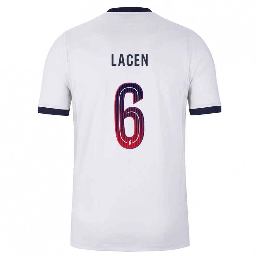 Danxen Herren Michaël Lacen #6 Weiß Schwarz Rot Auswärtstrikot Trikot 2026/27 T-Shirt Österreich