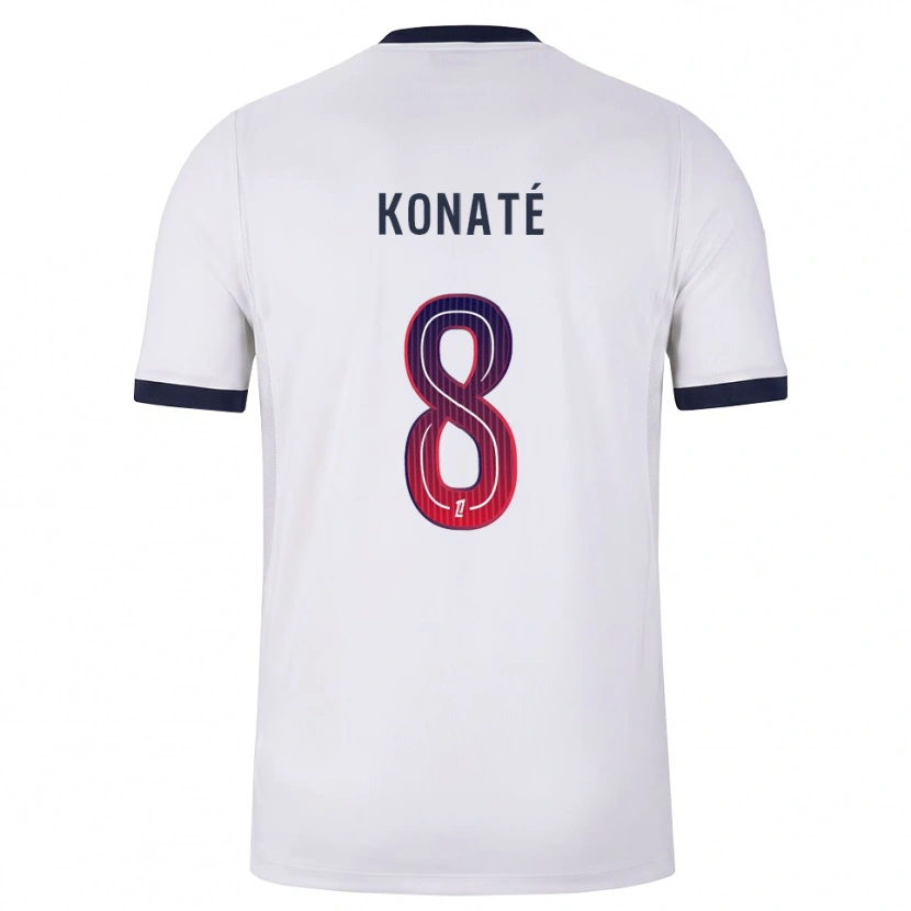 Danxen Herren Seydou Konaté #8 Weiß Schwarz Rot Auswärtstrikot Trikot 2026/27 T-Shirt Österreich