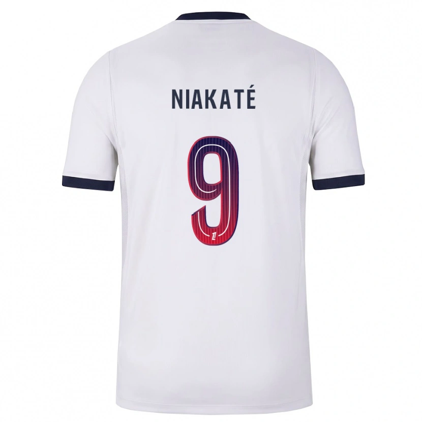 Danxen Herren Maoula Niakaté #9 Weiß Schwarz Rot Auswärtstrikot Trikot 2026/27 T-Shirt Österreich