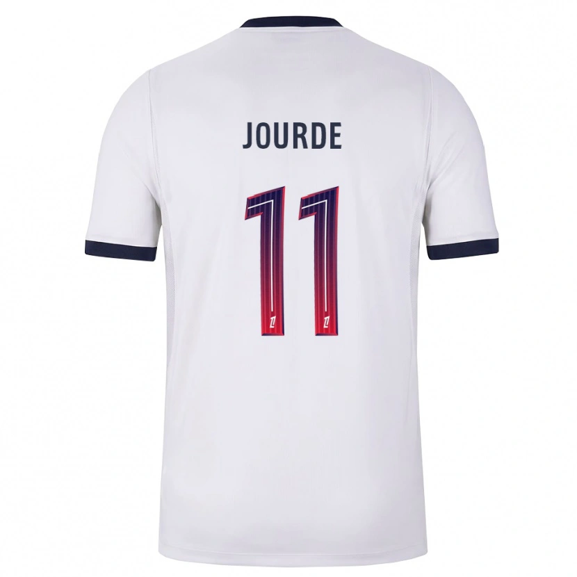 Danxen Herren Florianne Jourde #11 Weiß Schwarz Rot Auswärtstrikot Trikot 2026/27 T-Shirt Österreich