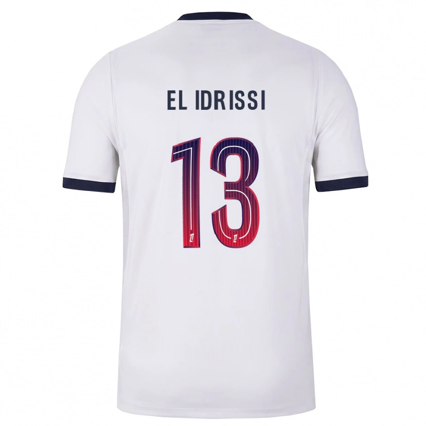 Danxen Herren Mohamed-Amine El Idrissi #13 Weiß Schwarz Rot Auswärtstrikot Trikot 2026/27 T-Shirt Österreich