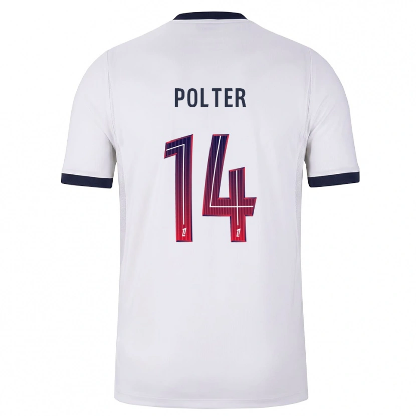 Danxen Herren Ewan Polter #14 Weiß Schwarz Rot Auswärtstrikot Trikot 2026/27 T-Shirt Österreich