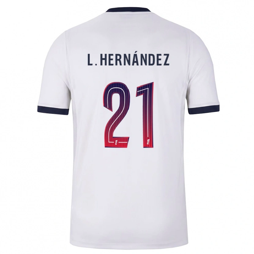 Danxen Herren Lucas Hernández #21 Weiß Schwarz Rot Auswärtstrikot Trikot 2026/27 T-Shirt Österreich