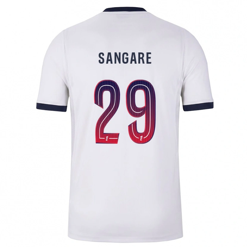 Danxen Herren Hawa Sangare #29 Weiß Schwarz Rot Auswärtstrikot Trikot 2026/27 T-Shirt Österreich
