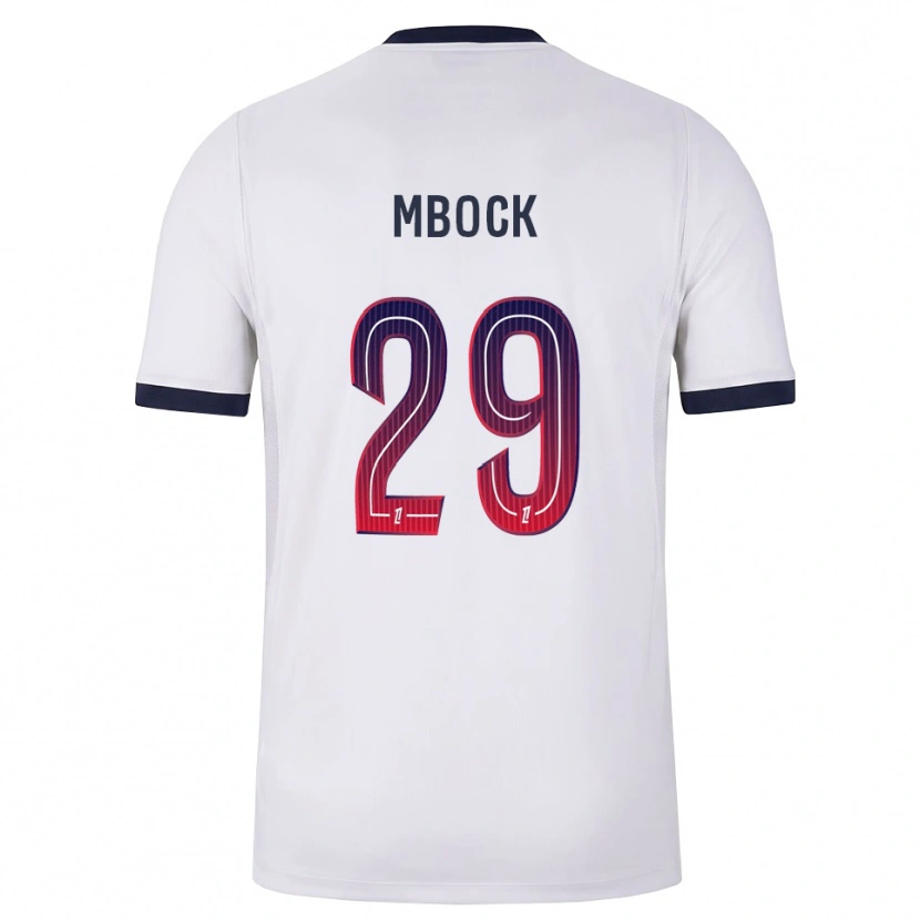 Danxen Herren Griedge Mbock Bathy #29 Weiß Schwarz Rot Auswärtstrikot Trikot 2026/27 T-Shirt Österreich