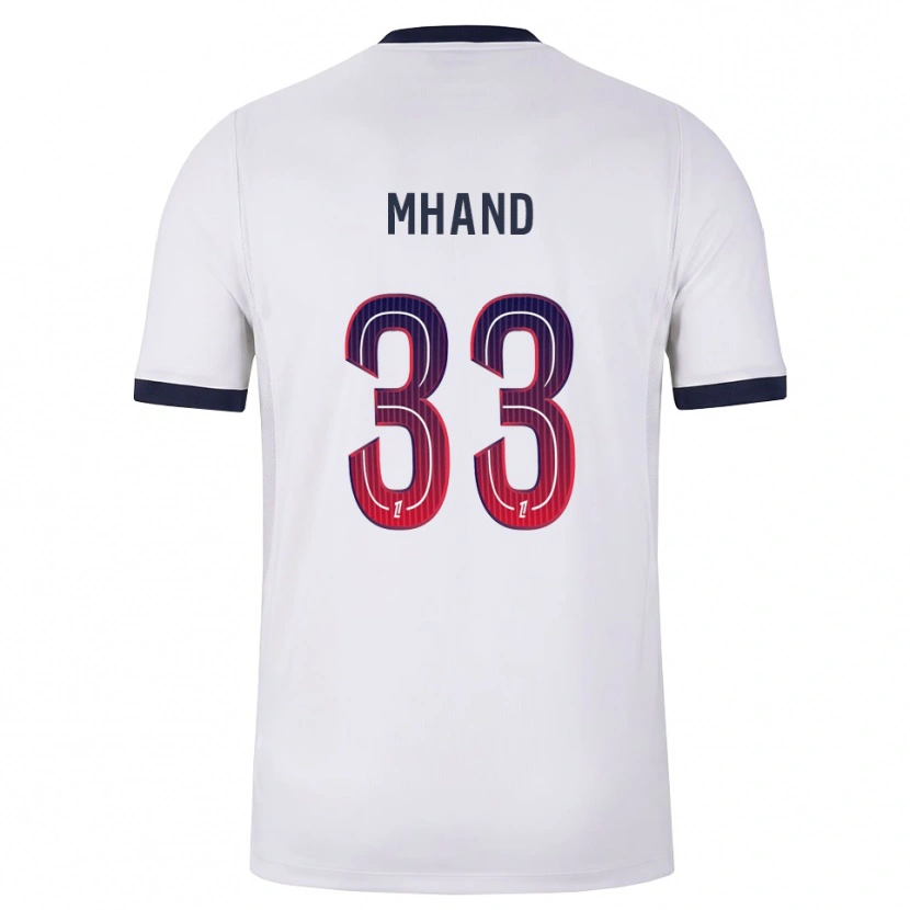 Danxen Herren Ilian Mhand #33 Weiß Schwarz Rot Auswärtstrikot Trikot 2026/27 T-Shirt Österreich