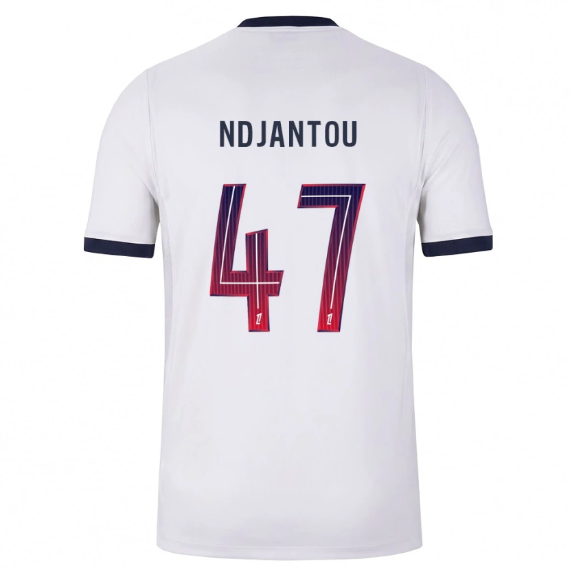 Danxen Herren Quentin Ndjantou #47 Weiß Schwarz Rot Auswärtstrikot Trikot 2026/27 T-Shirt Österreich