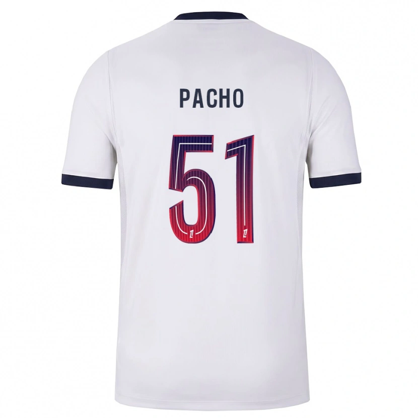 Danxen Herren Willian Pacho #51 Weiß Schwarz Rot Auswärtstrikot Trikot 2026/27 T-Shirt Österreich