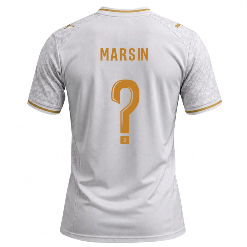 Danxen Herren Antonin Marsin #0 Weiß Grau Goldrute Auswärtstrikot Trikot 2026/27 T-Shirt Österreich