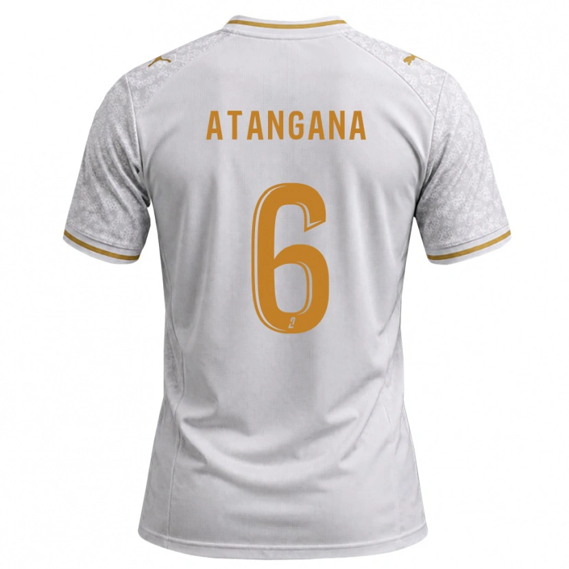 Danxen Herren Valentin Atangana Edoa #6 Weiß Grau Goldrute Auswärtstrikot Trikot 2026/27 T-Shirt Österreich