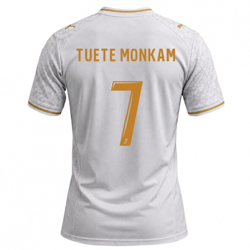 Danxen Herren Malcolm Tuete Monkam #7 Weiß Grau Goldrute Auswärtstrikot Trikot 2026/27 T-Shirt Österreich