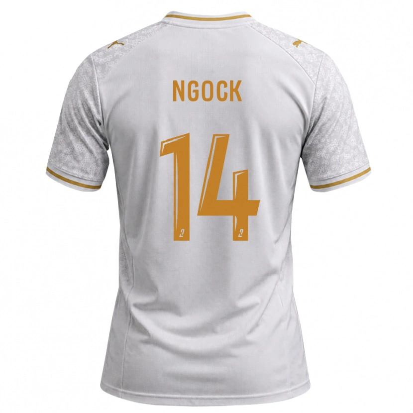Danxen Herren Monique Ngock #14 Weiß Grau Goldrute Auswärtstrikot Trikot 2026/27 T-Shirt Österreich