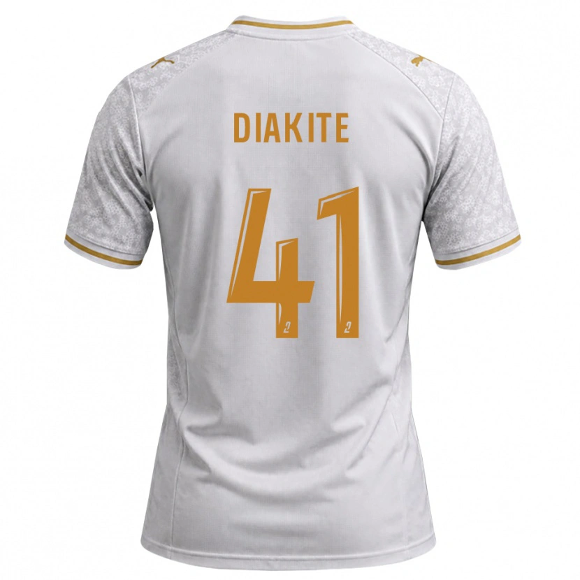 Danxen Herren Ibrahim Diakité #41 Weiß Grau Goldrute Auswärtstrikot Trikot 2026/27 T-Shirt Österreich