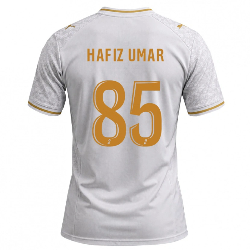 Danxen Herren Hafiz Umar Ibrahim #85 Weiß Grau Goldrute Auswärtstrikot Trikot 2026/27 T-Shirt Österreich