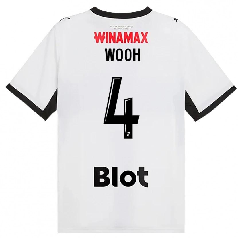 Danxen Herren Christopher Wooh #4 Schwarz Weiß Rot Auswärtstrikot Trikot 2026/27 T-Shirt Österreich