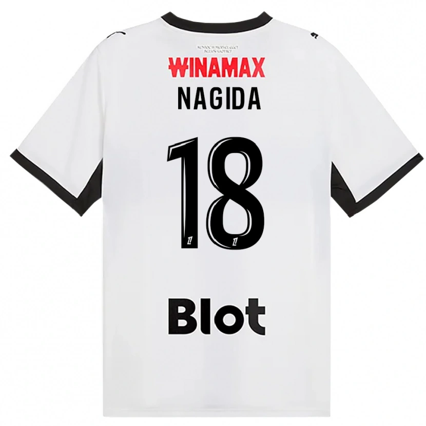 Danxen Herren Mahamadou Nagida #18 Schwarz Weiß Rot Auswärtstrikot Trikot 2026/27 T-Shirt Österreich