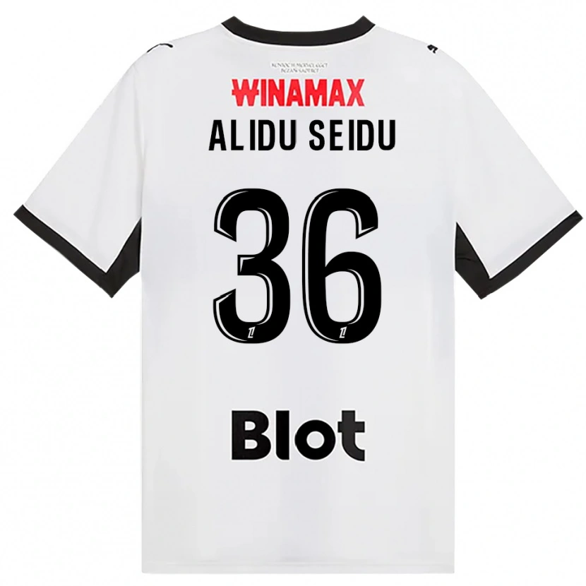 Danxen Herren Alidu Seidu #36 Schwarz Weiß Rot Auswärtstrikot Trikot 2026/27 T-Shirt Österreich