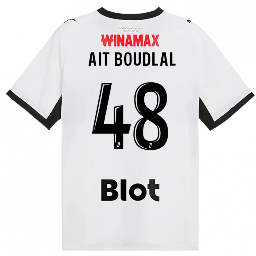 Danxen Herren Abdelhamid Ait Boudlal #48 Schwarz Weiß Rot Auswärtstrikot Trikot 2026/27 T-Shirt Österreich