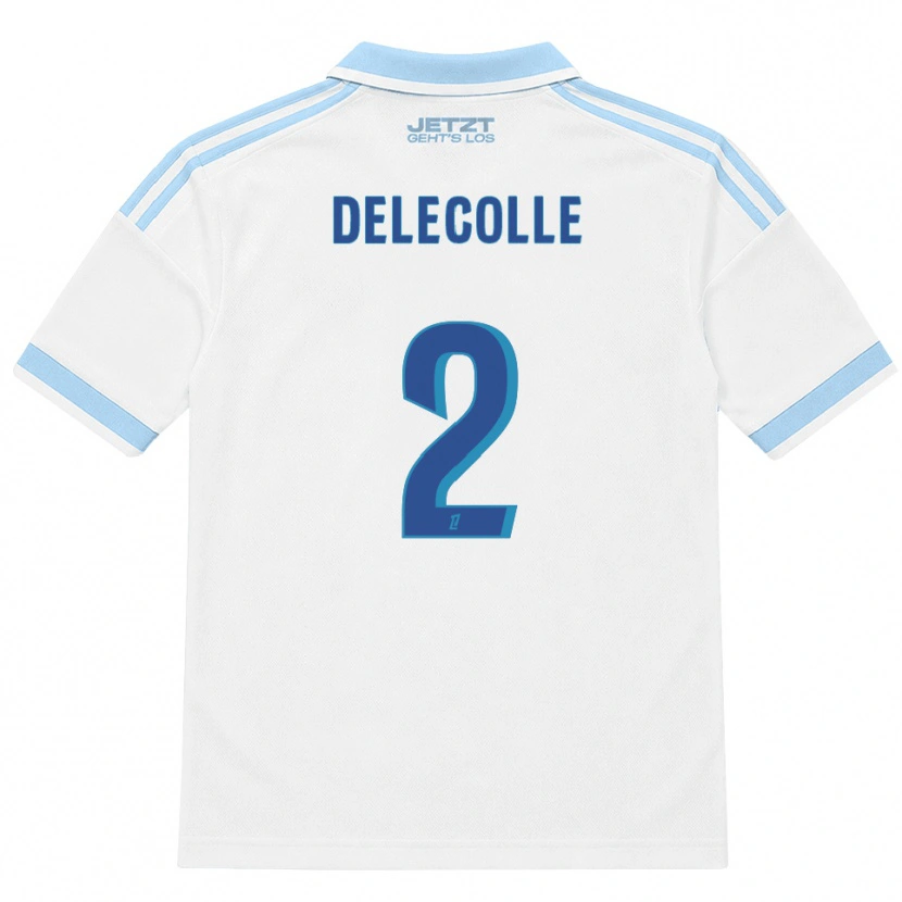Danxen Herren Timéo Delecolle #2 Hellblau Weiß Rot Auswärtstrikot Trikot 2026/27 T-Shirt Österreich