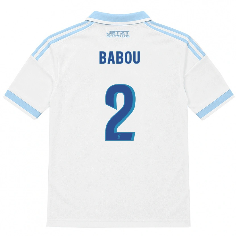 Danxen Herren Marème Babou #2 Hellblau Weiß Rot Auswärtstrikot Trikot 2026/27 T-Shirt Österreich