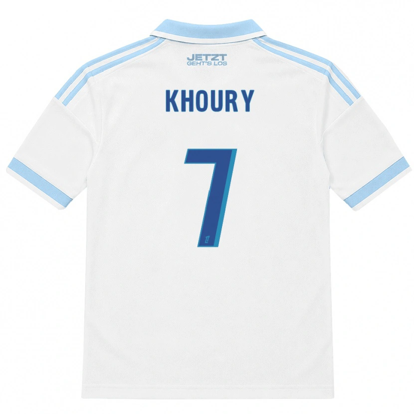 Danxen Herren Pilar Khoury #7 Hellblau Weiß Rot Auswärtstrikot Trikot 2026/27 T-Shirt Österreich