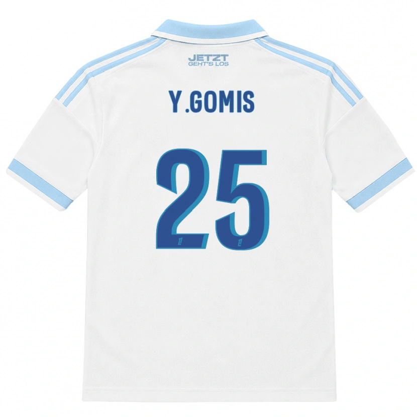 Danxen Herren Yoni Gomis #25 Hellblau Weiß Rot Auswärtstrikot Trikot 2026/27 T-Shirt Österreich